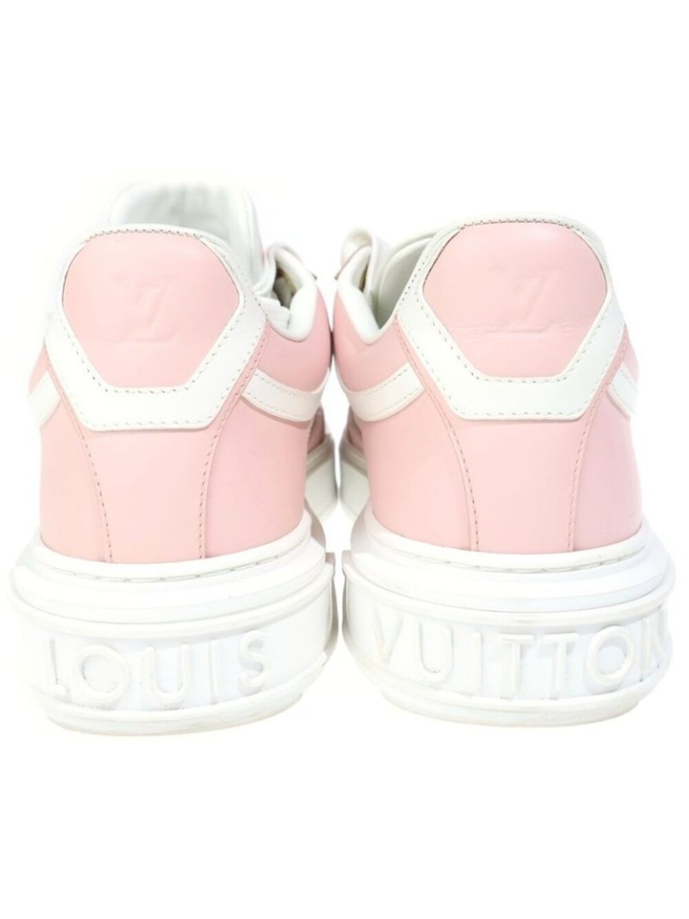 Louis Vuitton Time Out Sneaker Monogram Low Cut Sneakers Pink White - Picture 3 of 6